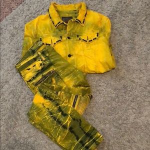 Distressed Robin’s Jeans Men Set